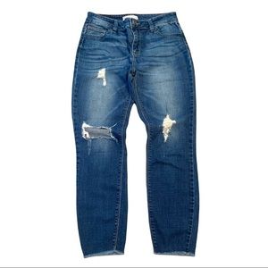 Distressed Cropped Cello Jeans Juniors Size 3